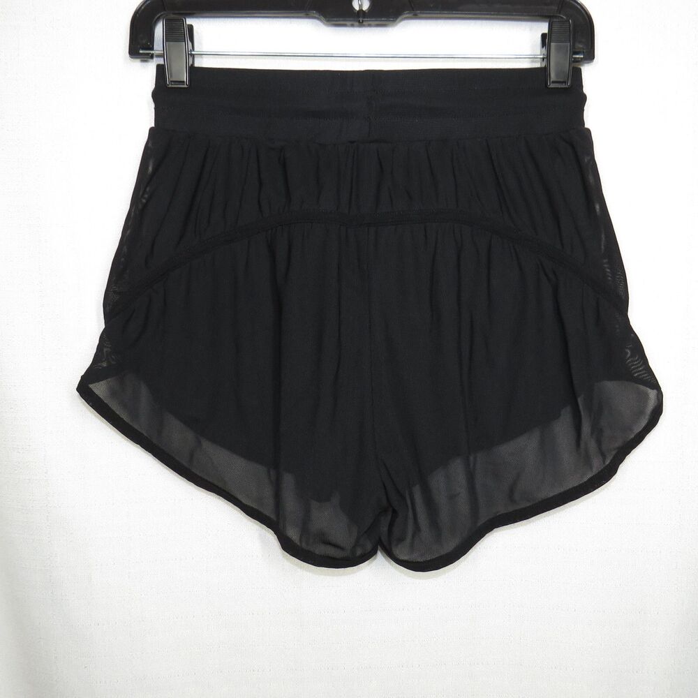 Halara Black Mesh 2 in 1 Side Pocket Active Shorts Size XS - Picture 7 of 7